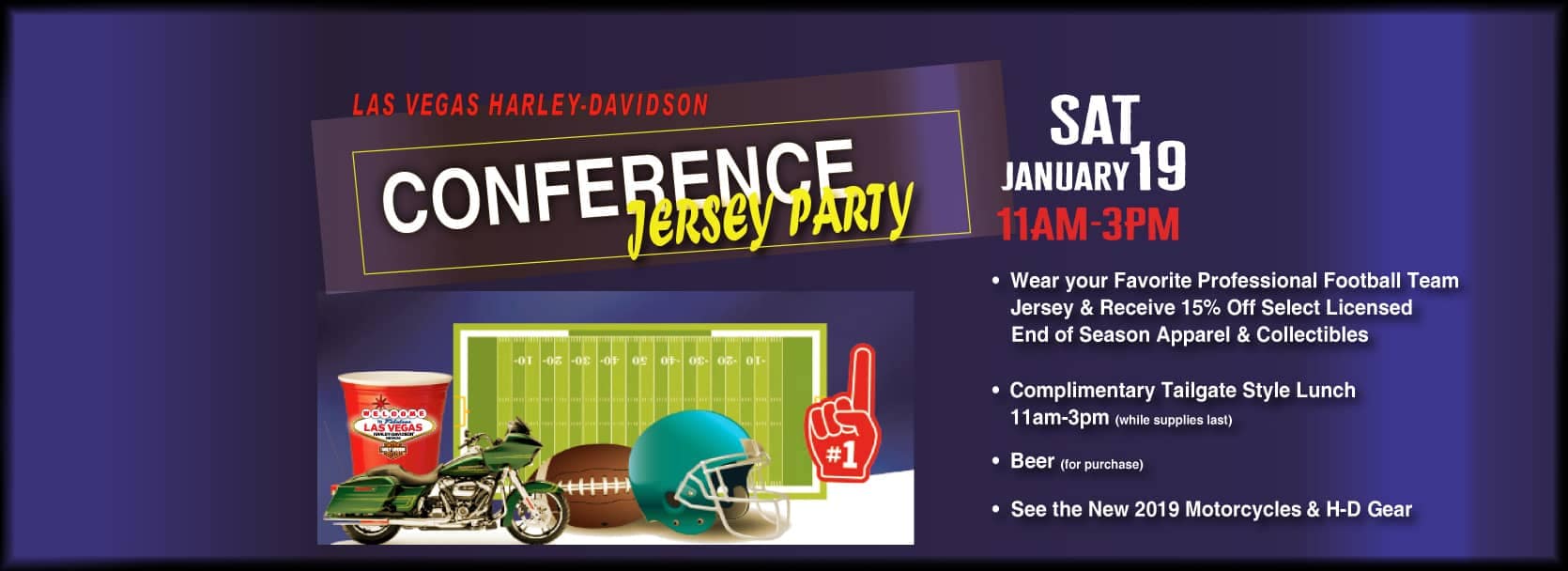 Don’t Miss the Upcoming Las Vegas Harley-Davidson Conference Jersey Party
